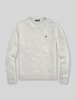 Polo Ralph Lauren Relaxed Fit Pullover aus reiner Baumwolle Hellgrau