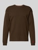 Scotch & Soda Gebreide pullover met ronde hals Donkerbruin