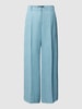 Weekend Max Mara Regular fit linnen broek met wijde pijpen, model 'MALIZIA' Bleu