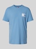 Tommy Jeans Regular Fit T-Shirt aus reiner Baumwolle Rauchblau