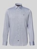 Tommy Hilfiger Regular fit zakelijk overhemd van puur katoen Marineblauw