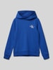 Calvin Klein Jeans Hoodie mit Label-Print Royal