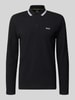 BOSS Green Regular fit poloshirt van puur katoen, model 'PLISY' Zwart