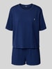 Polo Ralph Lauren Pyjama mit Logo-Stitching und elastischem Logo-Bund Dunkelblau