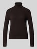 Christian Berg Woman Regular Fit Rollkragenpullover aus reinem Kaschmir Schoko