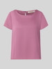 Rinascimento Bluse aus Satin mit Rundhalsausschnitt Altrosa