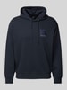 ARMANI EXCHANGE Hoodie met capuchon, model 'Pique' Donkerblauw