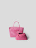 MSGM Shopper in geflochtenem Design Pink