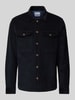 Jack & Jones Regular Fit Cordhemd mit Brustpattentaschen Modell 'EDDIE' Black