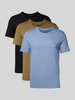 BOSS T-Shirt mit Rundhalsausschnitt im 3er-Pack Modell 'Classic' Oliv