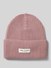 Marc O'Polo Beanie met labelpatch Oudroze