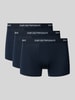Emporio Armani Trunks im 3er-Pack mit Logo-Bund Dunkelblau