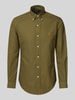 Polo Ralph Lauren Custom Fit Freizeithemd mit Button-Down-Kragen Khaki