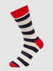 Happy Socks Socken mit Streifenmuster Modell 'Stripe Sock' Marine