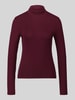 BOSS Orange Langarmshirt mit Rollkragen Modell 'Eliana' Bordeaux