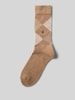 Burlington Socken mit Label-Detail Modell 'WHITBY' Beige