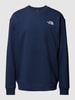 The North Face Sweatshirt met labelstitching, model 'ESSENTIAL' Marineblauw