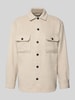 Jack & Jones Regular Fit Hemdjacke mit Brusttaschen Modell 'BRADLEY' Offwhite