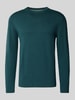 Tom Tailor Regular fit gebreide pullover van zuiver katoen Petrol