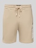 Alpha Industries Sweatshorts mit elastischem Bund und Tunnelzug Sand