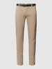 Lindbergh Classic fit chino met achterzakken Zand