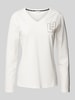 LIU JO SPORT Shirt met lange mouwen en siersteentjes Wit