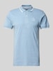 Blend Regular fit poloshirt met ribboorden, model 'NATE' Blauw