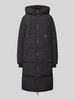 MOS MOSH Płaszcz pikowany z kapturem model ‘Ollie’ Antracytowy