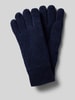 Barbour Gebreide handschoenen van wolmix, model 'CARLTON' Donkerblauw