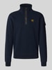 PME Legend Sweatshirt met schipperskraag en labeldetail Petrol