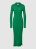 Marc O'Polo Gebreide jurk in riblook Groen
