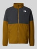 The North Face Bluza rozpinana z wyhaftowanym logo model ‘GLACIER’ Khaki