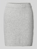 Vero Moda Smalle minirok van elastisch materiaal, model 'DIANA' Lichtgrijs gemêleerd