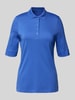Christian Berg Woman Poloshirt met korte knoopsluiting Blauw