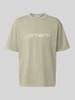 Carhartt Work In Progress t-shirt o kroju regular fit z czystej bawełny model 'Painter' Oliwkowy