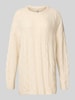 Only Regular Fit Strickpullover mit Strukturmuster Modell 'JEANETTE' Offwhite