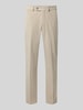 Christian Berg Men Straight Fit Hose in Cord-Optik Beige