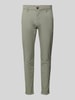 Jack & Jones Slim fit broek met structuurmotief, model 'MARCO' Lichtgroen