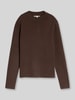 Tom Tailor Denim Pullover mit Mock Neck Dunkelbraun