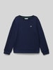 Lacoste Sweatshirt mit Label-Stitching Marine