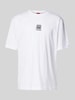 HUGO T-Shirt mit Label-Print Modell 'Deckies' Weiss