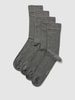 camano Socken mit Label-Detail im 4er-Pack Mittelgrau