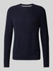 s.Oliver RED LABEL Regular fit pullover met structuurmotief Marineblauw