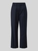 Weekend Max Mara Regular Fit Stoffhose aus Schurwoll-Mix Modell 'HATELEY' Marine