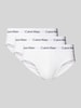 Calvin Klein Underwear Slip mit Label-Bund im 3er-Pack Weiss