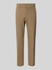 BOSS Green Spodnie o kroju slim fit z trokami model ‘T_COMMUTER’ Khaki