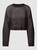 Only Strickpullover mit Lochmuster Modell 'SMILLA' Black