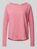 Rich & Royal Longsleeve mit U-Boot-Ausschnitt Rosa