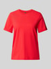 Pieces Regular Fit T-Shirt aus reiner Baumwolle Modell 'RIA' Rot