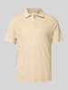 MC2 Saint Barth Slim fit poloshirt met V-hals, model 'JEREMY - TERRY' Beige